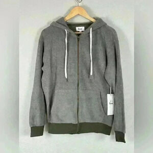 Feat Blanket Blend Full Zip Hoodie Olive Men’s Medium NWT
